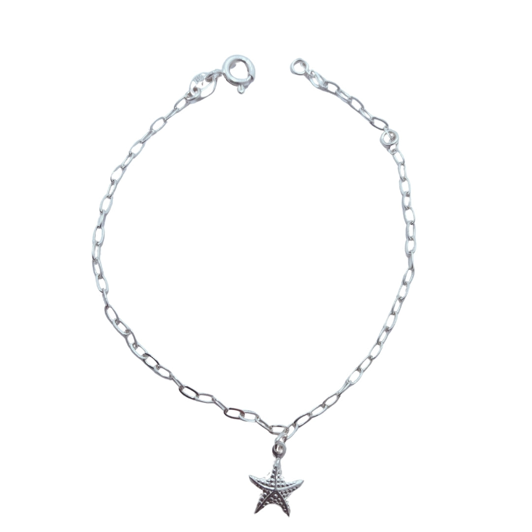 Pulseira estrela do mar - Prata 925