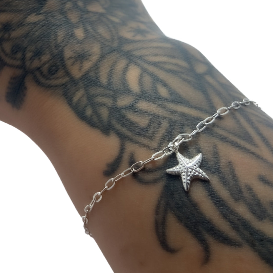 Pulseira estrela do mar - Prata 925