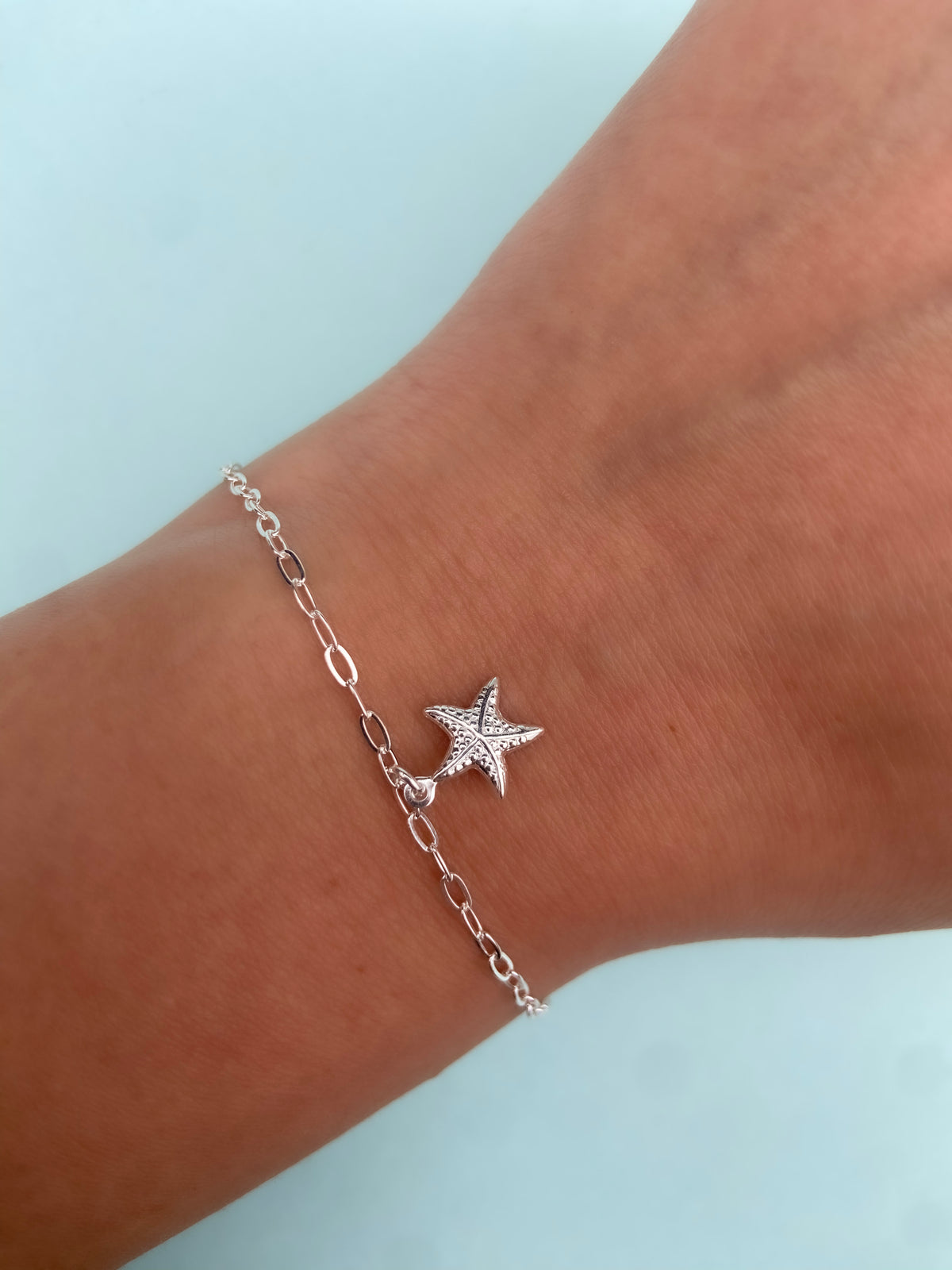 Pulseira estrela do mar - Prata 925